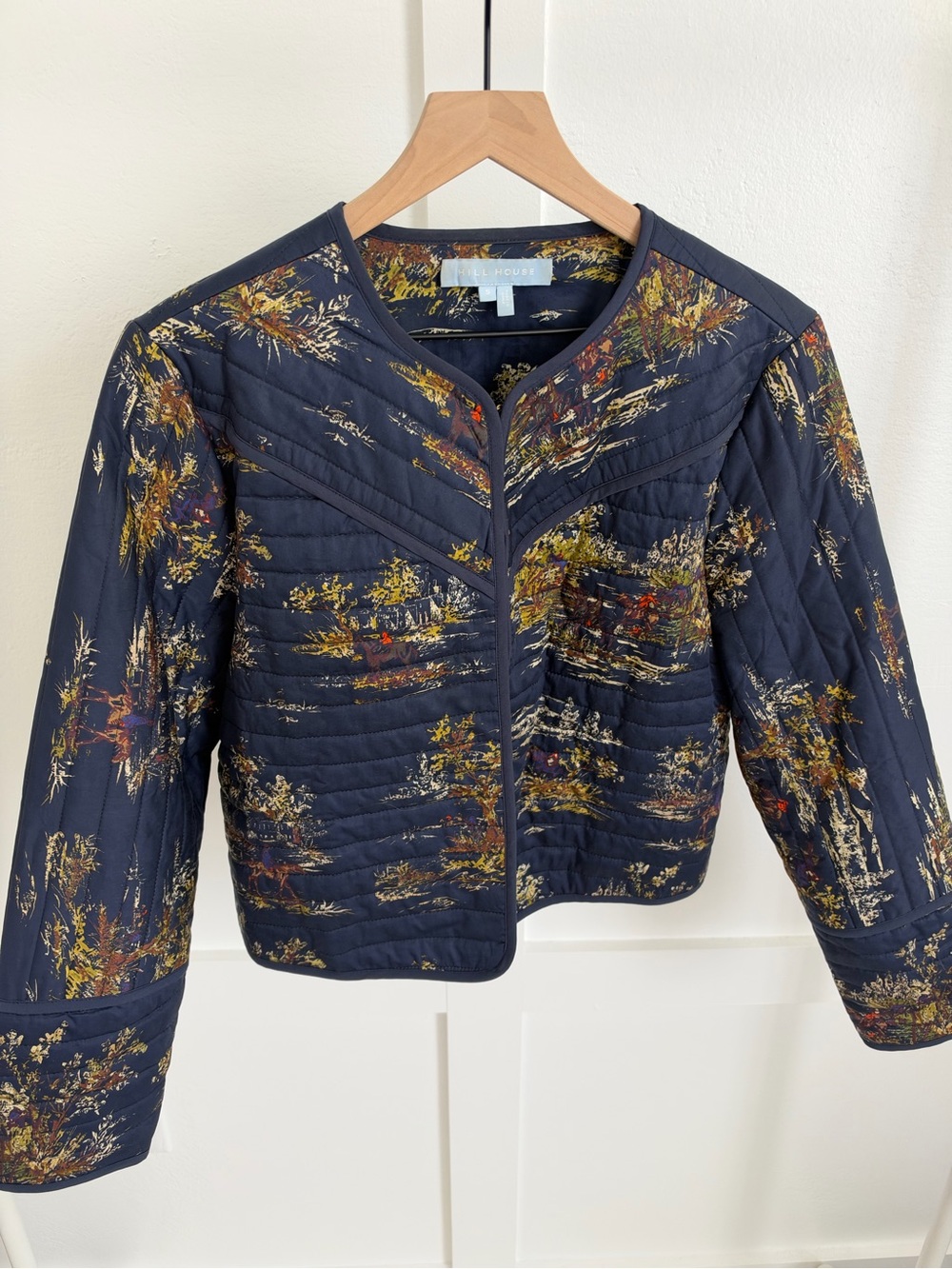 Hill House Amari Quilted Jacket Equestrian Toile
